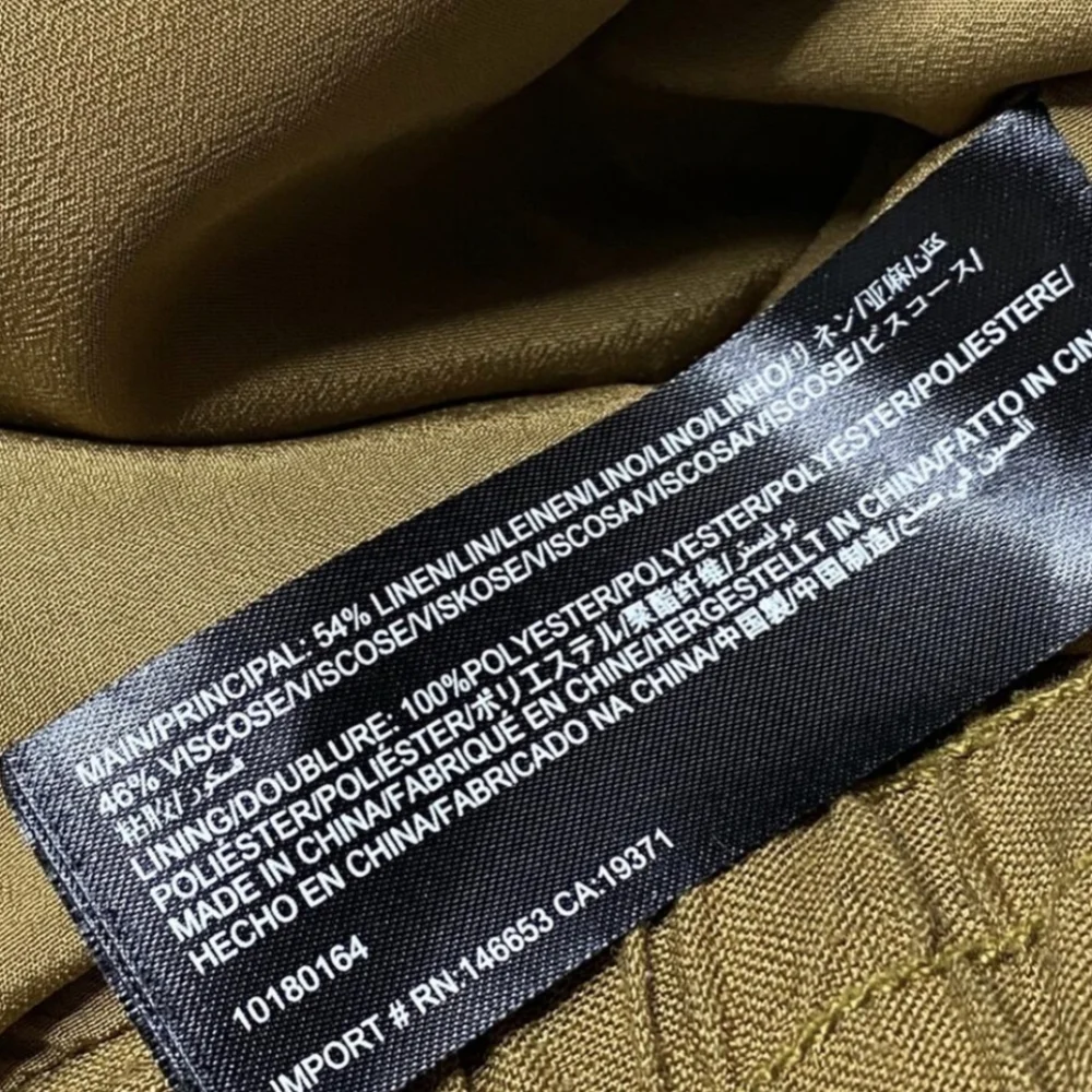 Linen Khaki Utility Jacket XS - C/Meo Collective Revolve - Picture 7 of 10